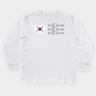 South Korea South Korea South Korea Kids Long Sleeve T-Shirt